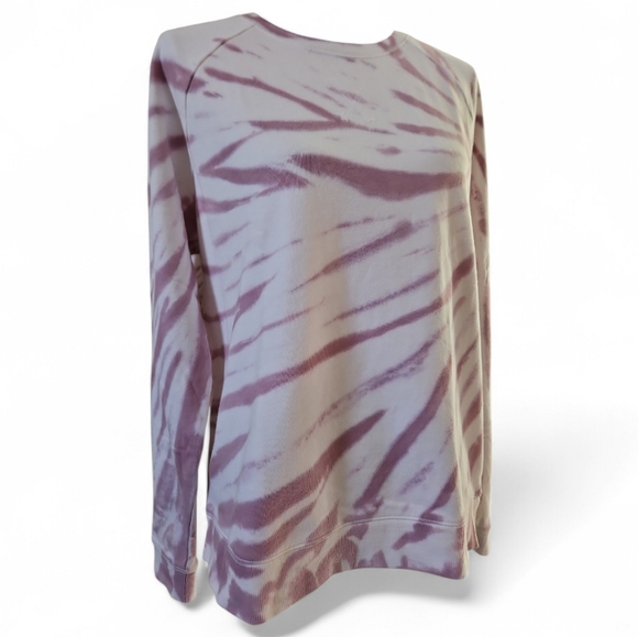 Lucky Brand Sweatshirt Sz L Purple White - Picture 2 of 7